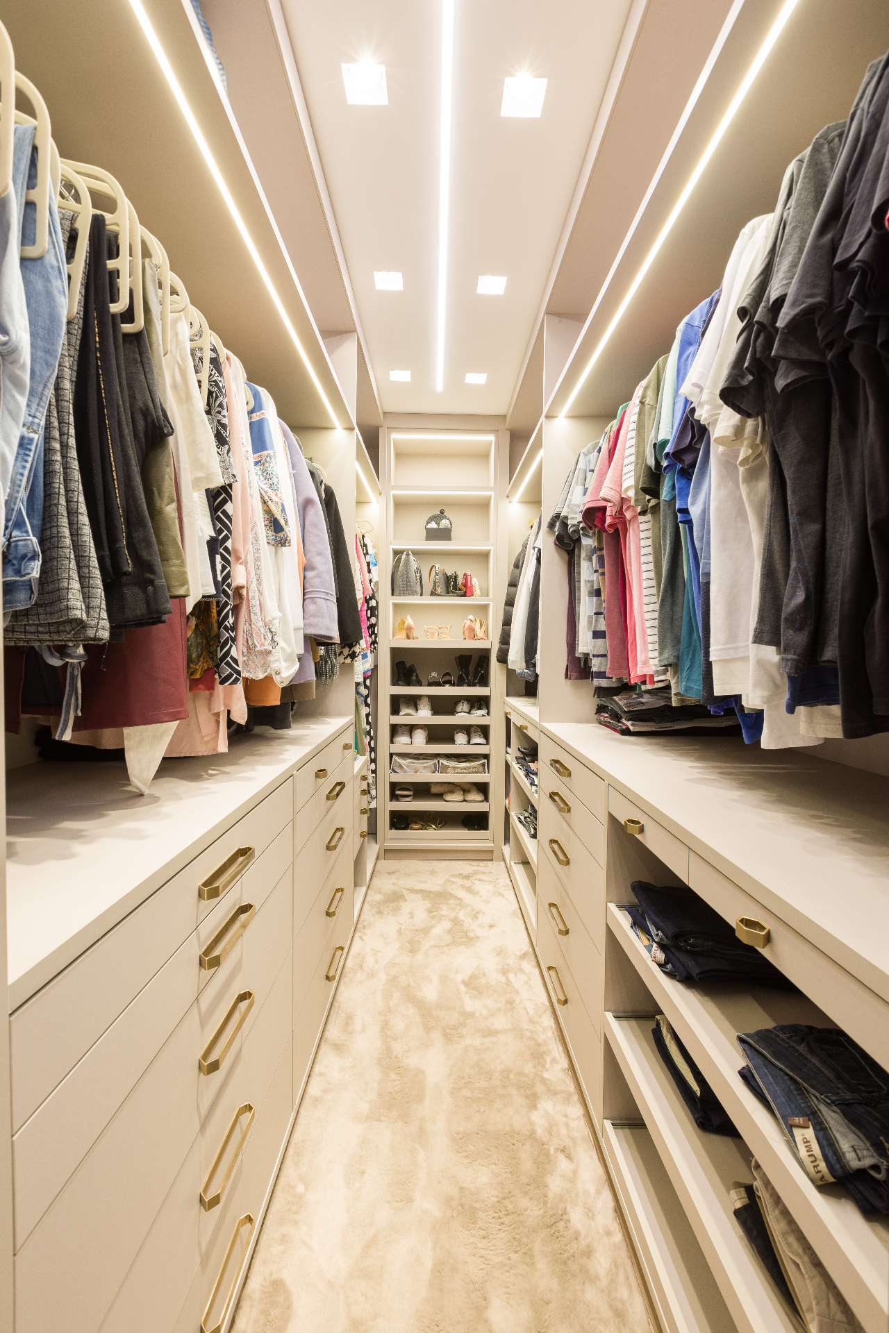 Closet iluminado